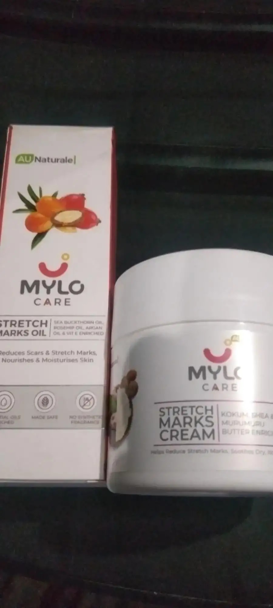 Stretch Marks Kit - Removes Scars | Made with Natural Ingredients | Tightens Skin - (Stretch Mark Oil - 100 ml, Stretch Marks Cream - 100ml)