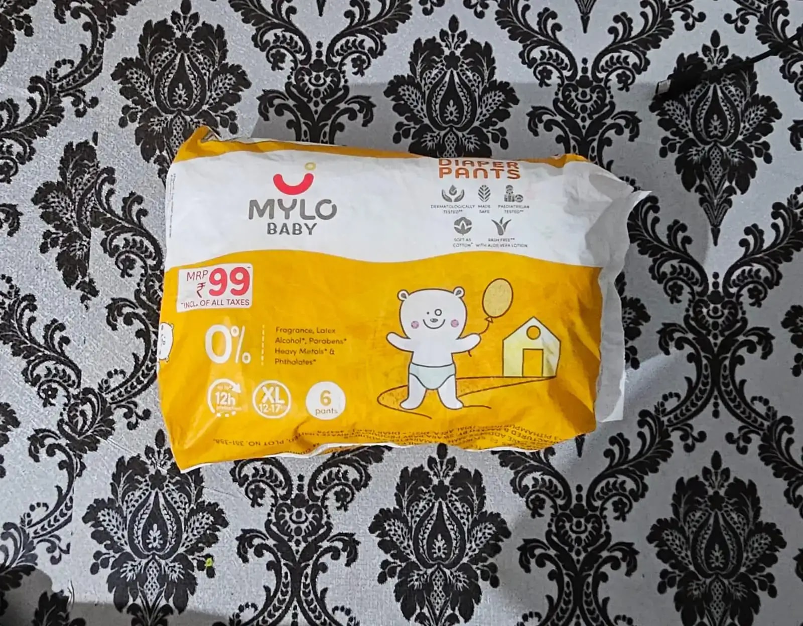 Baby Diaper Pants Small (S) Size 4-8 kgs (42 count) Leak Proof | Lightweight | Rash Free | 12 Hours Protection | ADL Technology (Pack of 1)