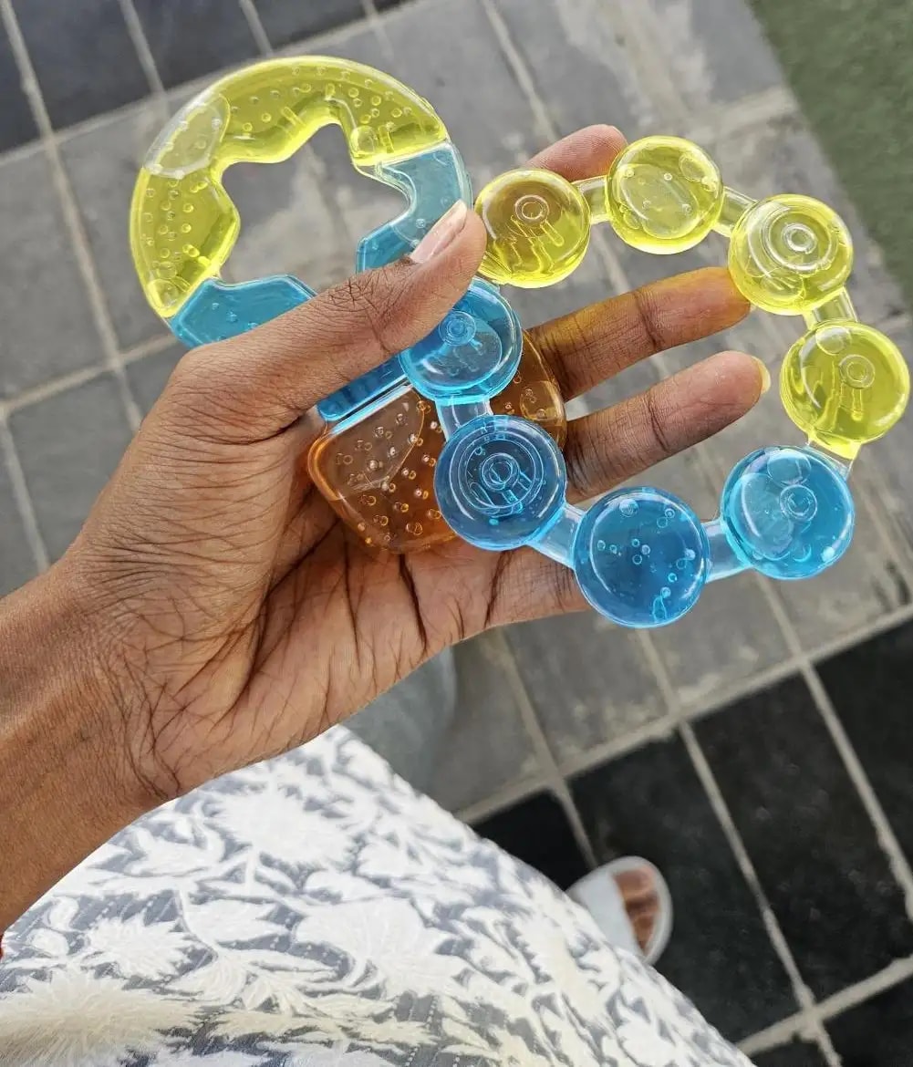 Teether for Kids | Relieves Sore Teething Gums | BPA Free, Food Grade & Non Toxic | ISI Marked | Easy to Hold | Pack of 3 - 1 Ring + 2 Hot Air Balloon