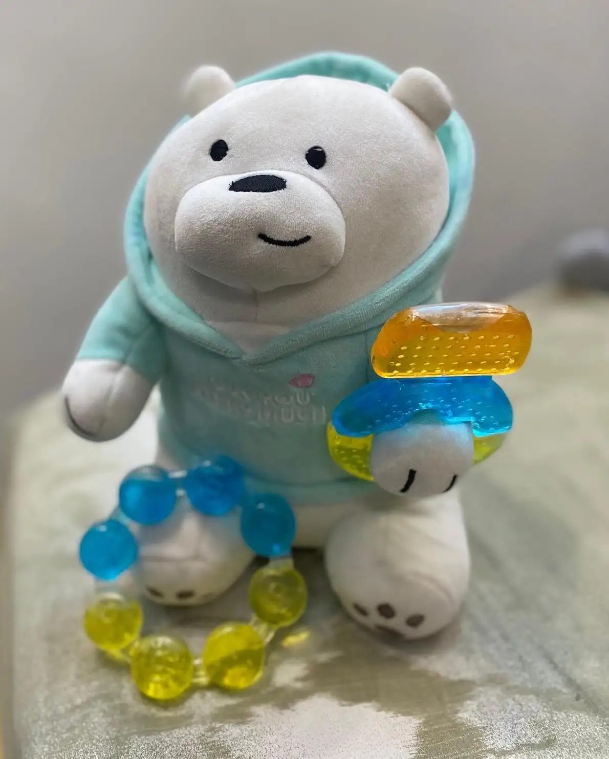 Teether for Kids | Relieves Sore Teething Gums | BPA Free, Food Grade & Non Toxic | ISI Marked | Easy to Hold | Pack of 3 - 1 Ring + 2 Hot Air Balloon