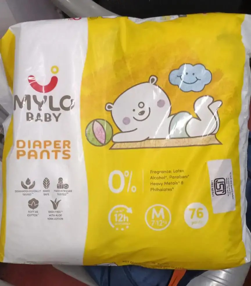 Baby Diaper Pants Small (S) Size 4-8 kgs (42 count) Leak Proof | Lightweight | Rash Free | 12 Hours Protection | ADL Technology (Pack of 1)