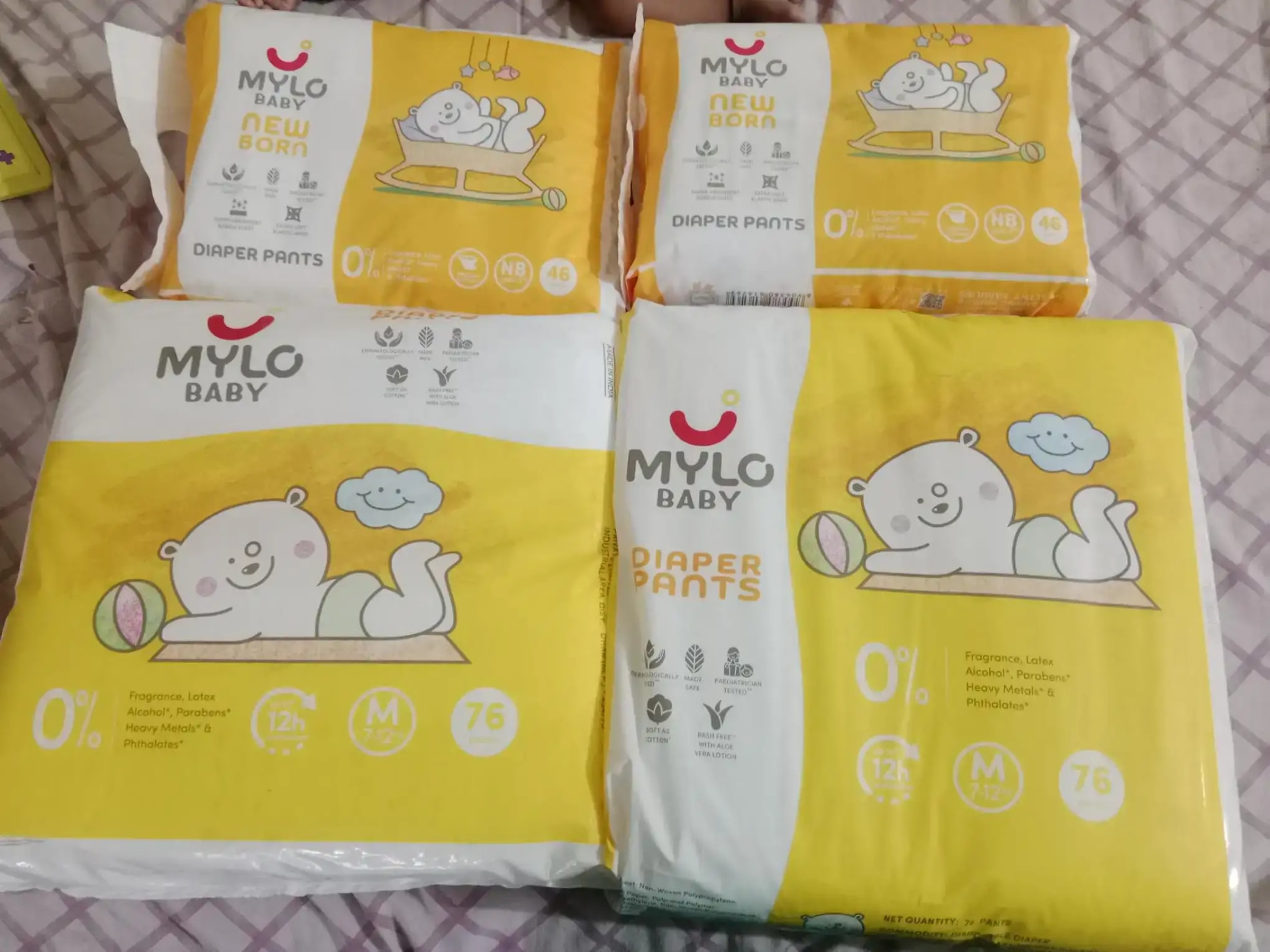 Baby Diaper Pants Small (S) Size 4-8 kgs (42 count) Leak Proof | Lightweight | Rash Free | 12 Hours Protection | ADL Technology (Pack of 1)