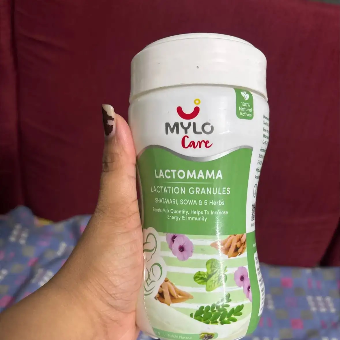 Mylo LactoMama ™ | With Shatavari, Sowa & 5 herbs | Natural Supplement for Boosting Breast Milk | 100% Natural Ingredients | 300g | Pack of 2 | Elaichi