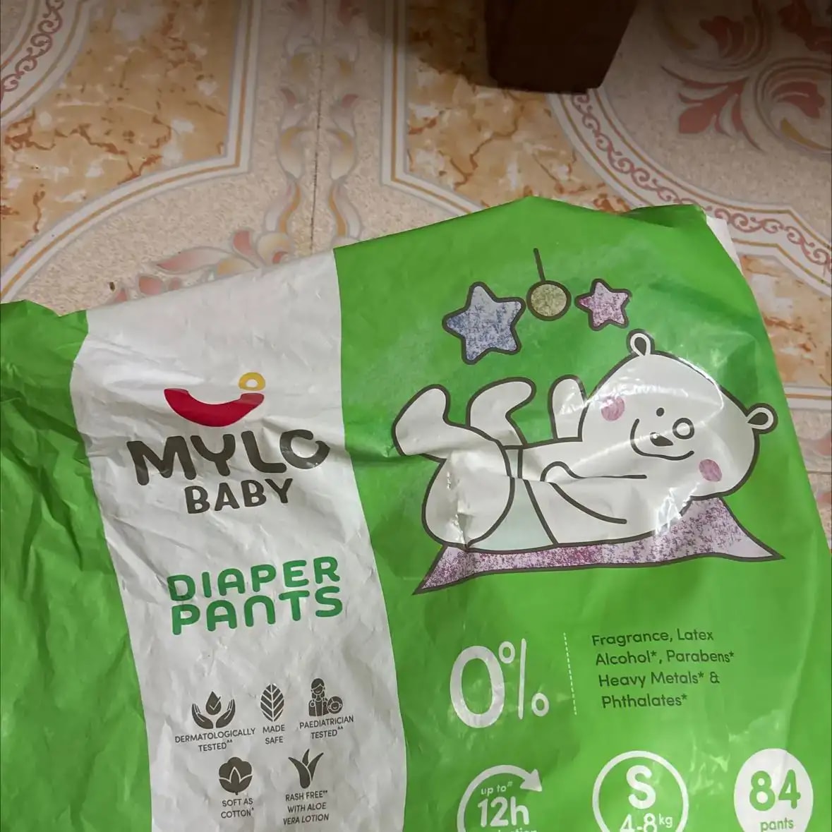 Super Saver Combo - Baby Diaper Pants Medium (M) 7-8 kgs - (76 count) Leak Proof + Extra Virgin Coconut Oil (200ml)