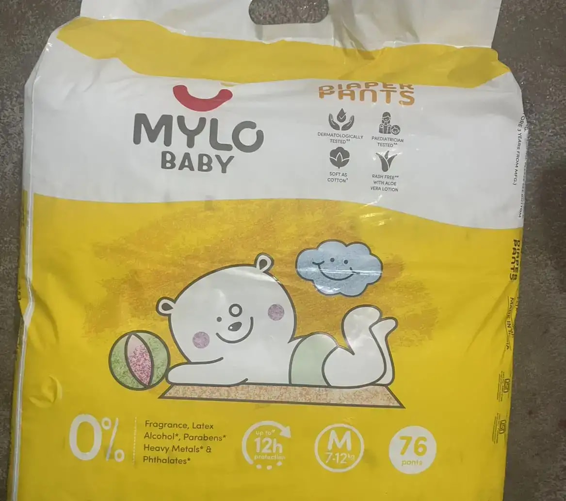 Baby Diaper Pants Small (S) Size 4-8 kgs (42 count) Leak Proof | Lightweight | Rash Free | 12 Hours Protection | ADL Technology (Pack of 1)