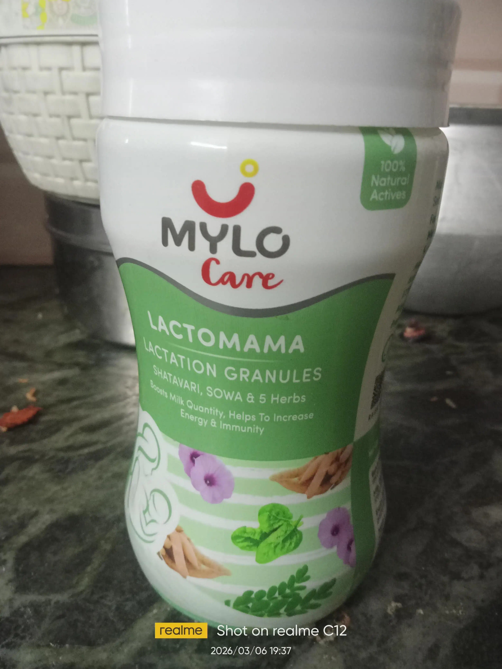 Mylo LactoMama ™ | With Shatavari, Sowa & 5 herbs | Natural Supplement for Boosting Breast Milk | 100% Natural Ingredients | 300g | Pack of 2 | Elaichi
