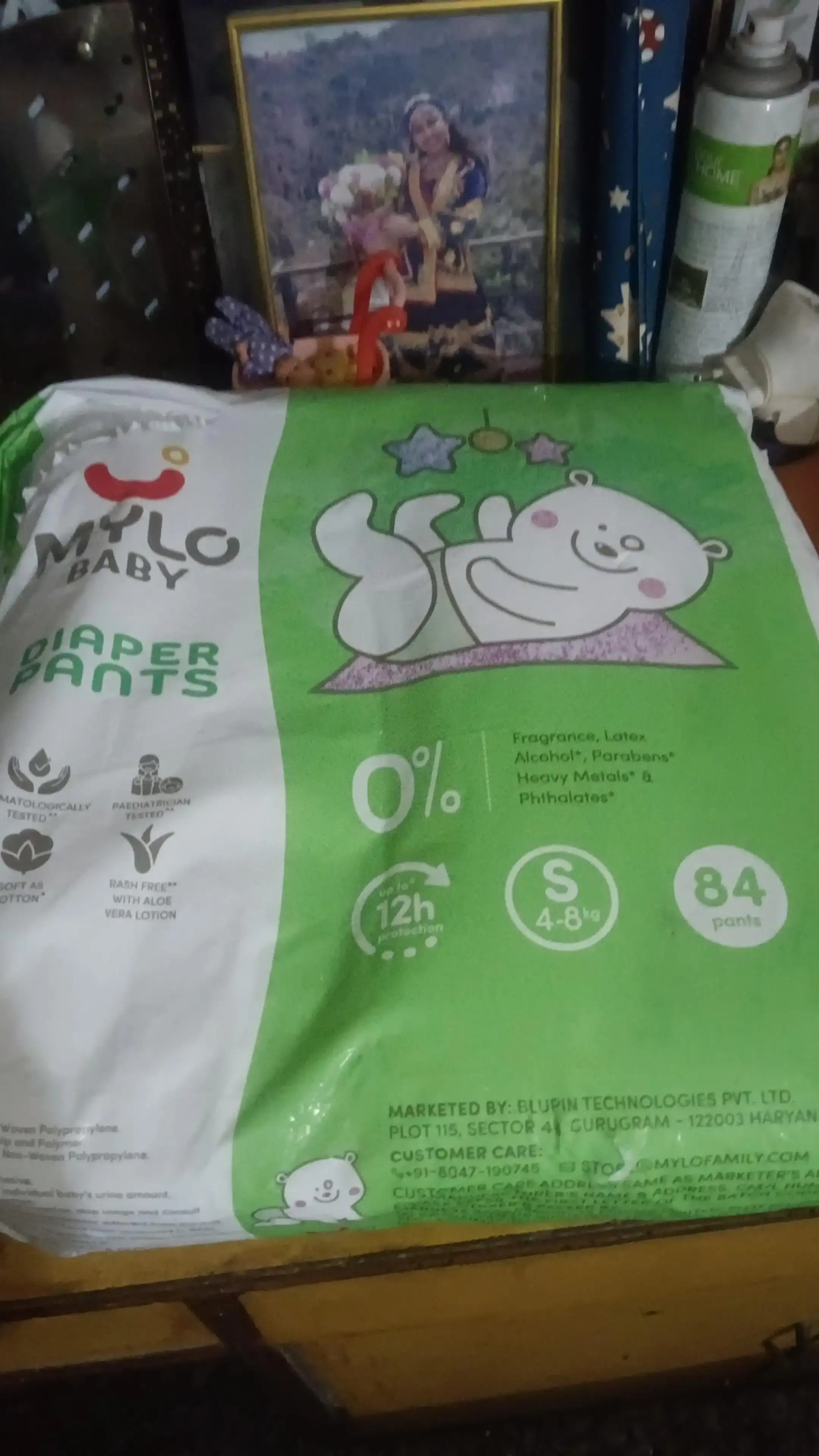 Baby Diaper Pants Small (S) Size 4-8 kgs (42 count) Leak Proof | Lightweight | Rash Free | 12 Hours Protection | ADL Technology (Pack of 1)