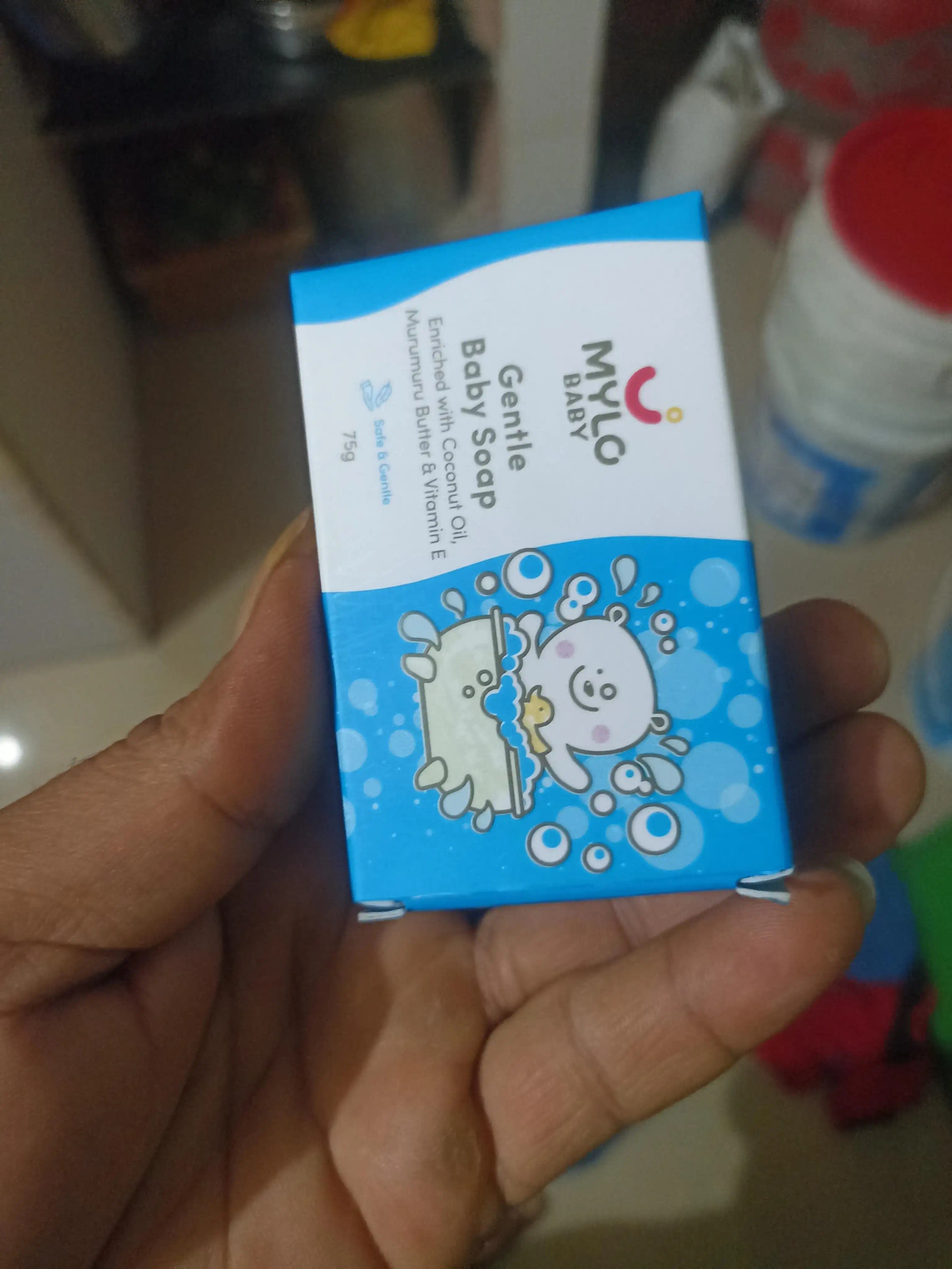 Mylo Baby Soap 75g - For 0-3 years with Vitamin E, Murumuru Butter, Jojoba Oil & Coconut Oil - Pack of 6
