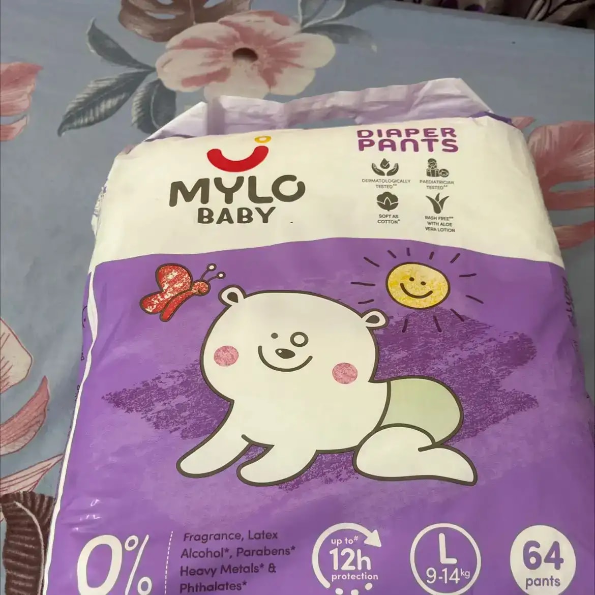 Baby Diaper Pants Small (S) Size 4-8 kgs (42 count) Leak Proof | Lightweight | Rash Free | 12 Hours Protection | ADL Technology (Pack of 1)
