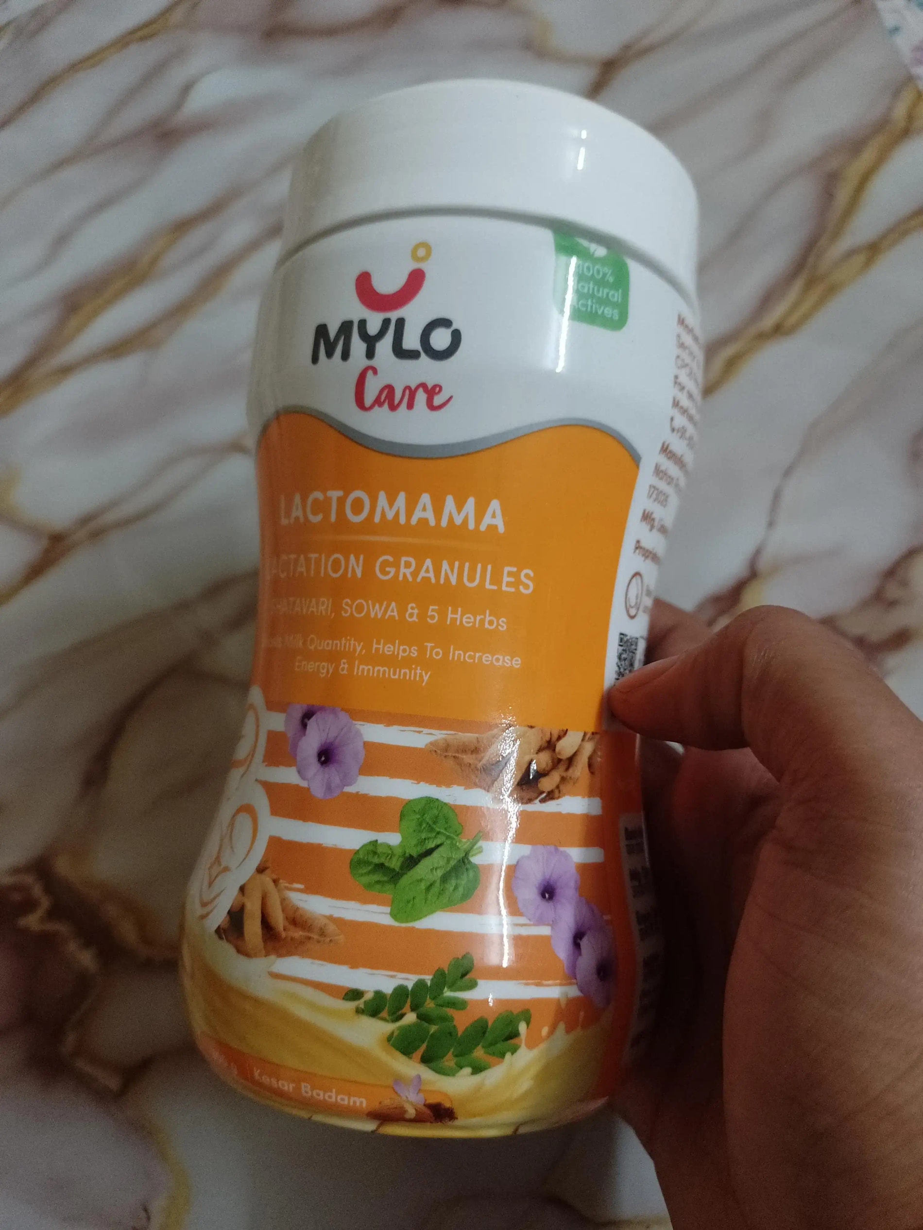 Mylo LactoMama ™ | With Shatavari, Sowa & 5 herbs | Natural Supplement for Boosting Breast Milk | 100% Natural Ingredients | 300g | Pack of 2 | Elaichi