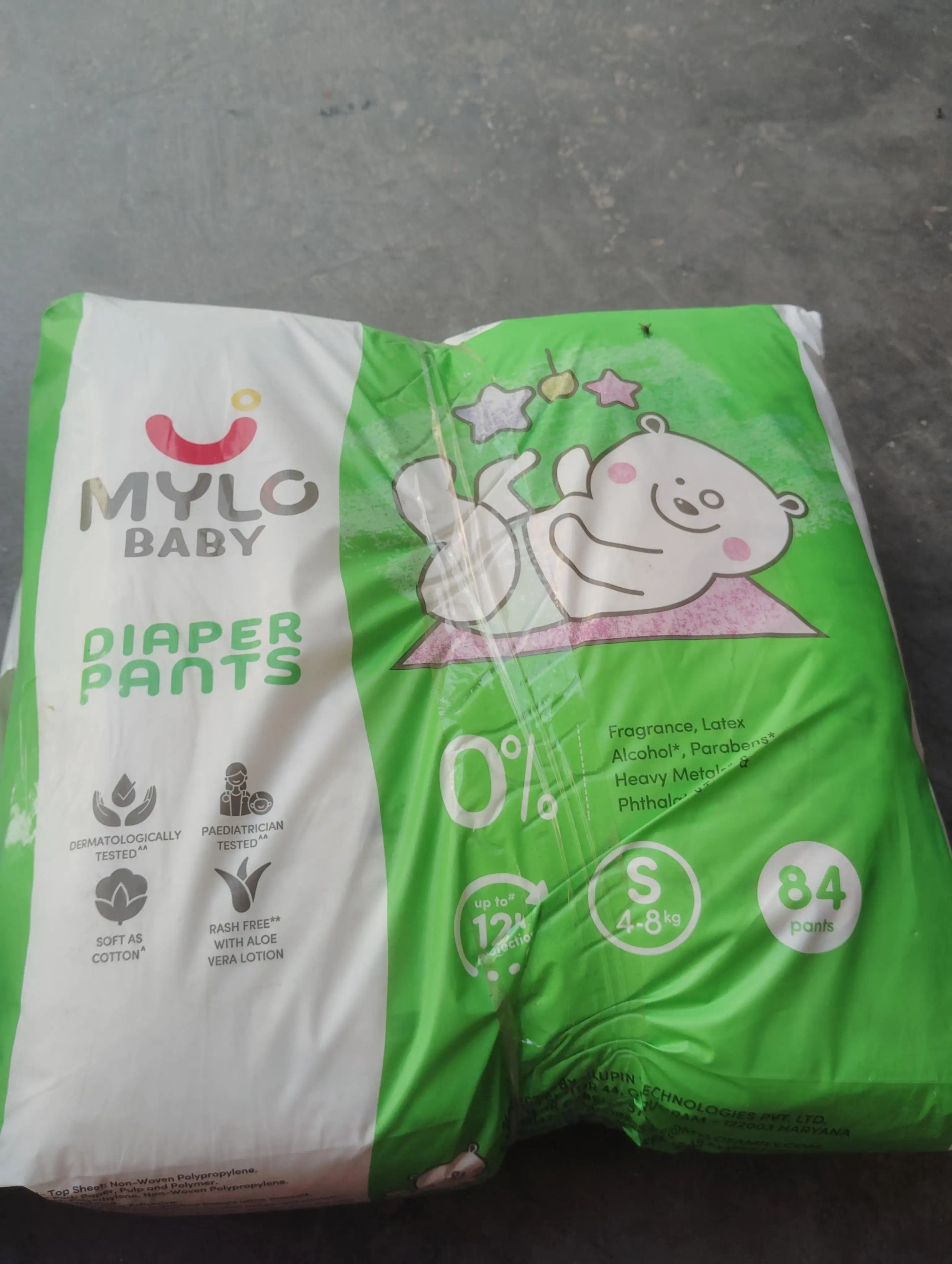 Super Saver Combo - Baby Diaper Pants Medium (M) 7-8 kgs - (76 count) Leak Proof + Extra Virgin Coconut Oil (200ml)