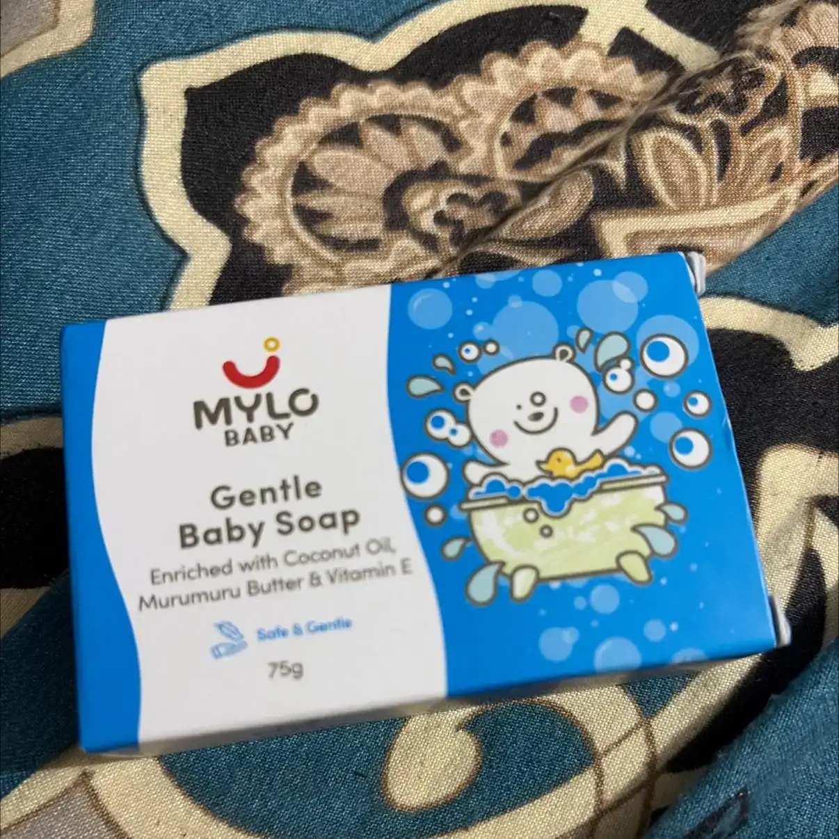 Mylo Baby Soap 75g - For 0-3 years with Vitamin E, Murumuru Butter, Jojoba Oil & Coconut Oil - Pack of 6