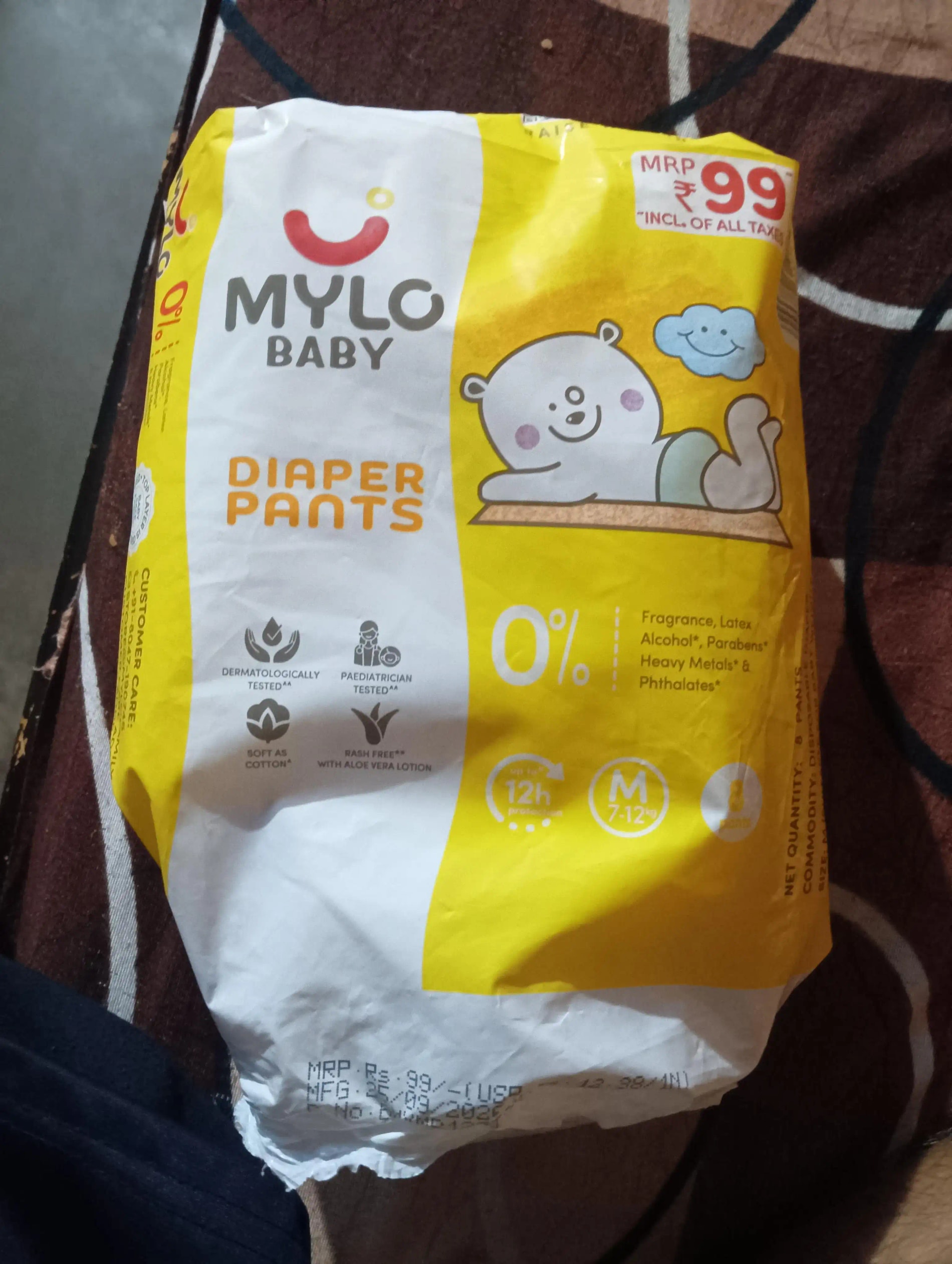 Mylo Diaper M size - Pack of 8
