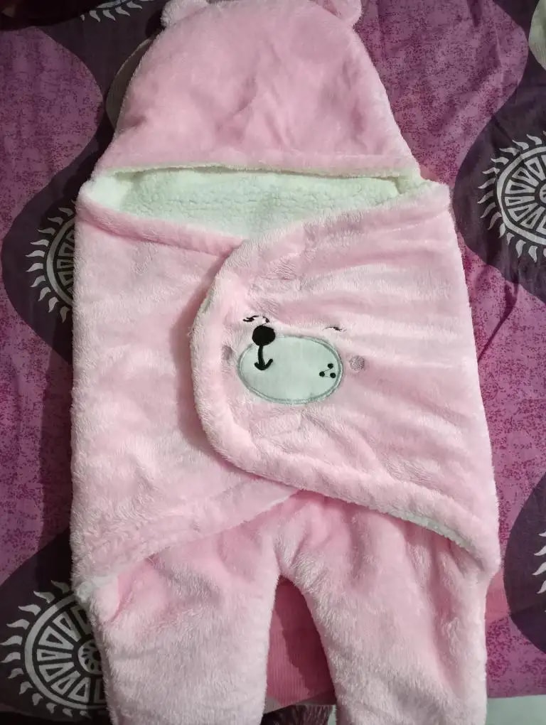 Baby Wrapper for New Born | Baby Swaddling Wrapper | 4-in-1 All Season AC Blanket cum Sleeping Bag for Baby 0-6 Months - Light Pink & Mint Green