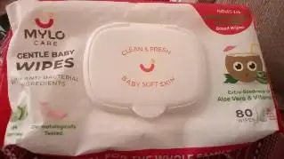 Gentle Baby Wipes With Lid - Organic Coconut Oil, Neem, Aloe Vera and Vitamin E | 98% Pure Water | Dermatologically Tested (Pack of 3) - 72 Wipes Per Pack