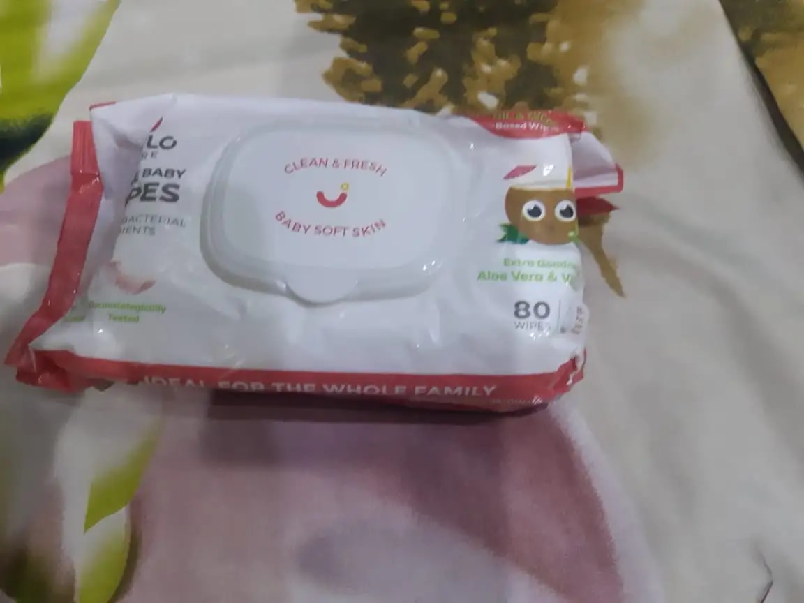 Gentle Baby Wipes With Lid - Organic Coconut Oil, Neem, Aloe Vera and Vitamin E | 98% Pure Water | Dermatologically Tested (Pack of 3) - 72 Wipes Per Pack