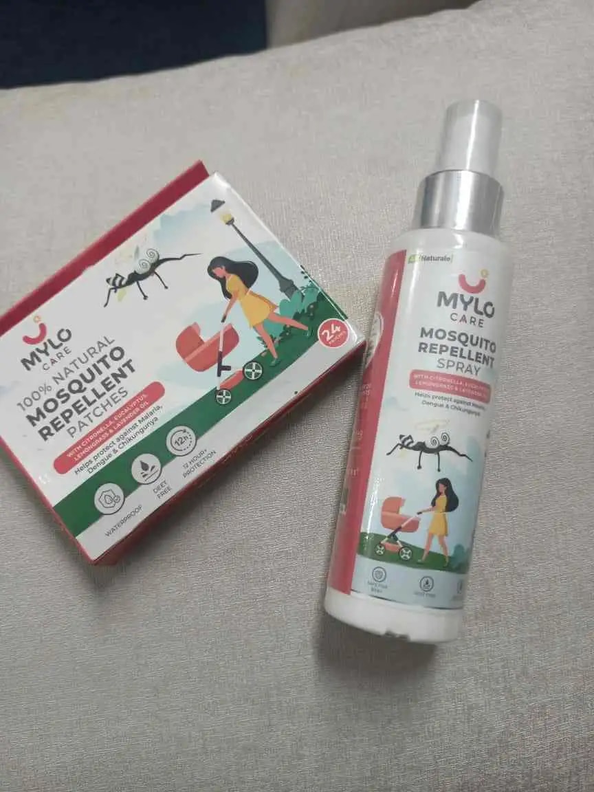Baby Mosquito Spray (100 ml) & Mosquito Patches for Kids (24 Patches) | 100% Natural Ingredients | Protect Against Dengue, Malaria, Chikungunya | 12 Hour Protection