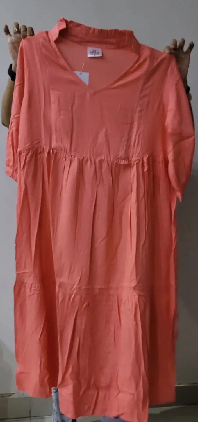 Maternity Dresses For Women with Both Side Zipper For Easy Feeding | Adjustable Belt for Growing Belly | Maxi Dress | Little Hearts - Sea Green | L