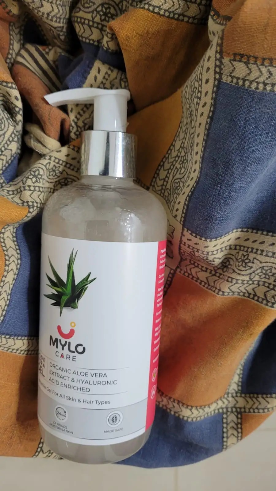 Aloe Vera Gel with 99% Organic Aloe Vera | Nurtures Skin & Hair | Reduces Suntan | Soothes Burns | Enhances Hair Resilience (300 ml)